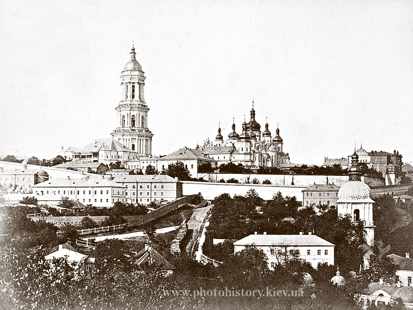 1870-і Дзвіниця и Успенський собор Києво-Печерської лаври