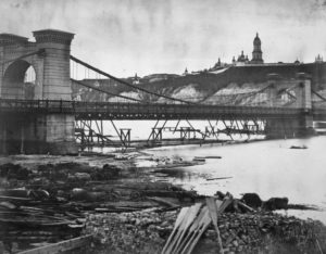 1853 лівобережна частина ланцюгового мосту